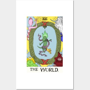 Elementals as The World tarot Posters and Art